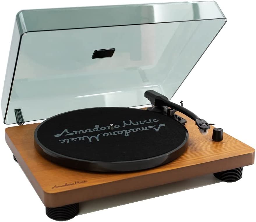 新品 Amadana Music アマダナ レコードプレーヤー アマダナミュージック ターンテーブル スピーカー一体型 天然木トップボード採用